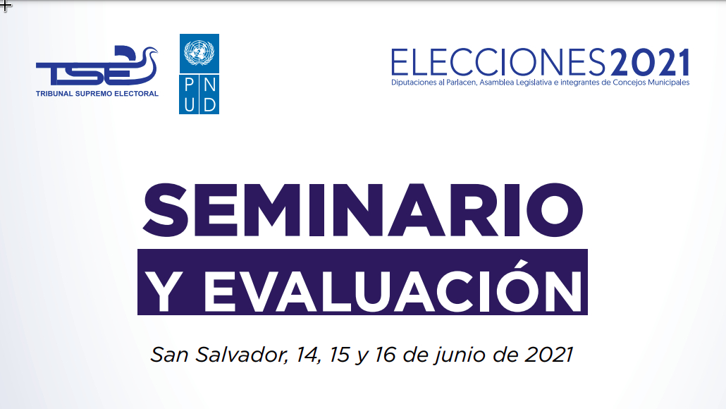 El TSE desarrollará el seminario y evaluación de las elecciones 2021, los días 14, 15 y 16 de junio, con la participación de ponentes de importantes personalidades expertas en temas electorales y entidades nacionales involucradas en las elecciones. Este es el 4° seminario de este tipo.